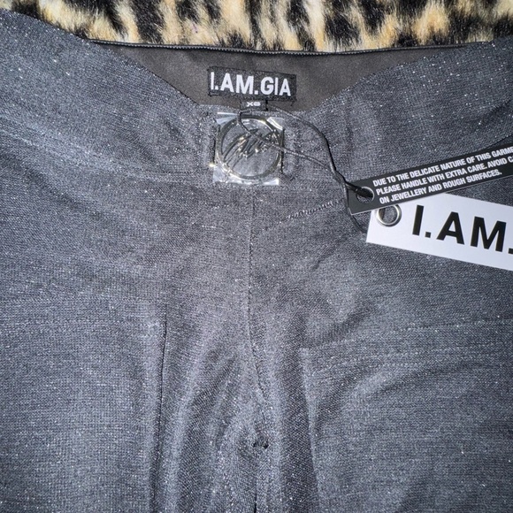 Black glitter low rise I AM GIA kayna flare pant - Picture 5 of 6